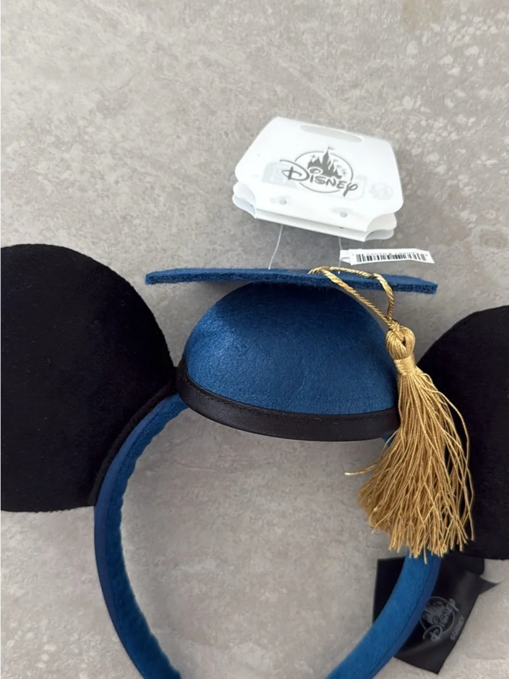 Disney Graduation Mickey Ears Headband - Blue and Black